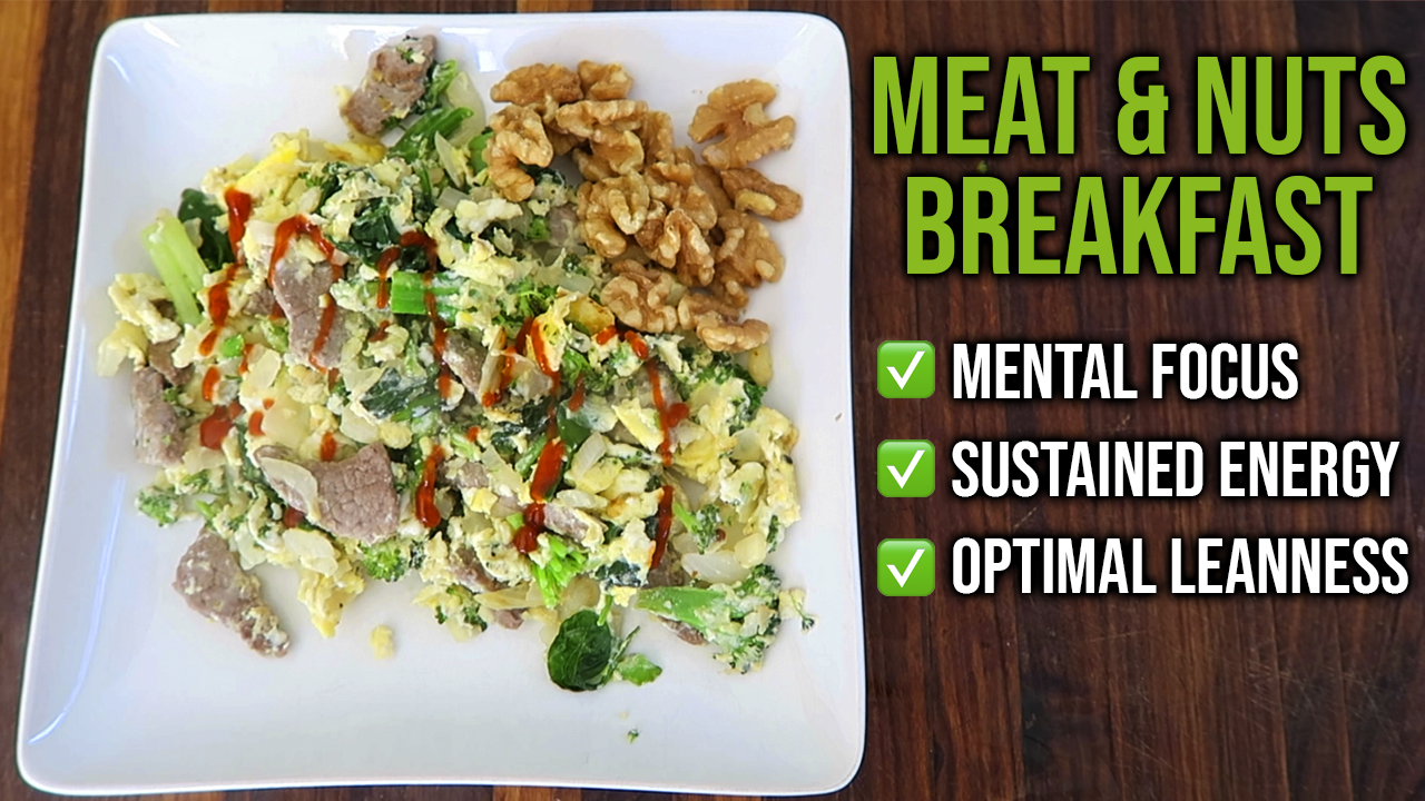 How To Make A Meat And Nuts Breakfast Recipe Live Lean TV