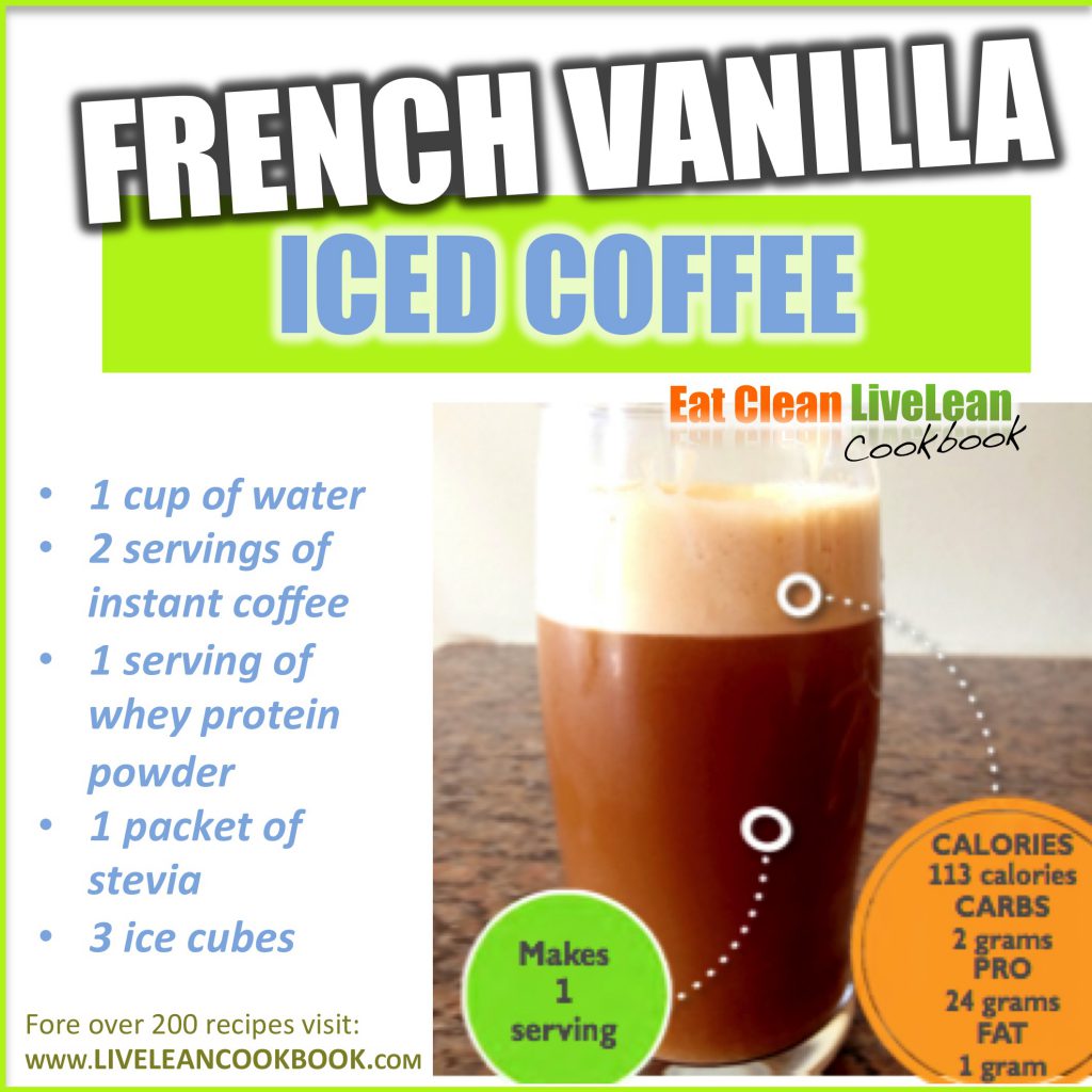 French Vanilla Iced Coffee Protein Shake Recipe