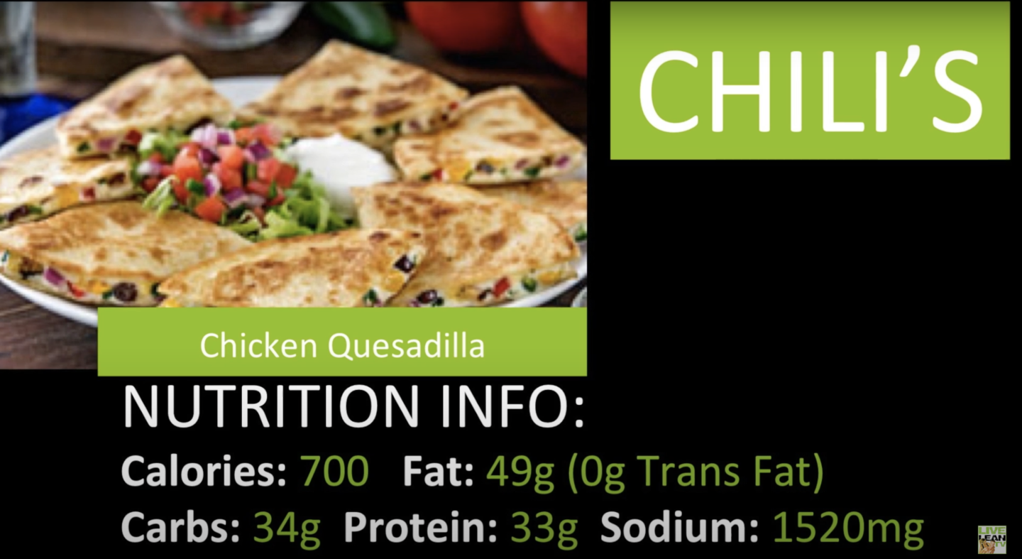 5 High Calorie vs Low Calorie Meals From Chain Restaurants Live Lean TV