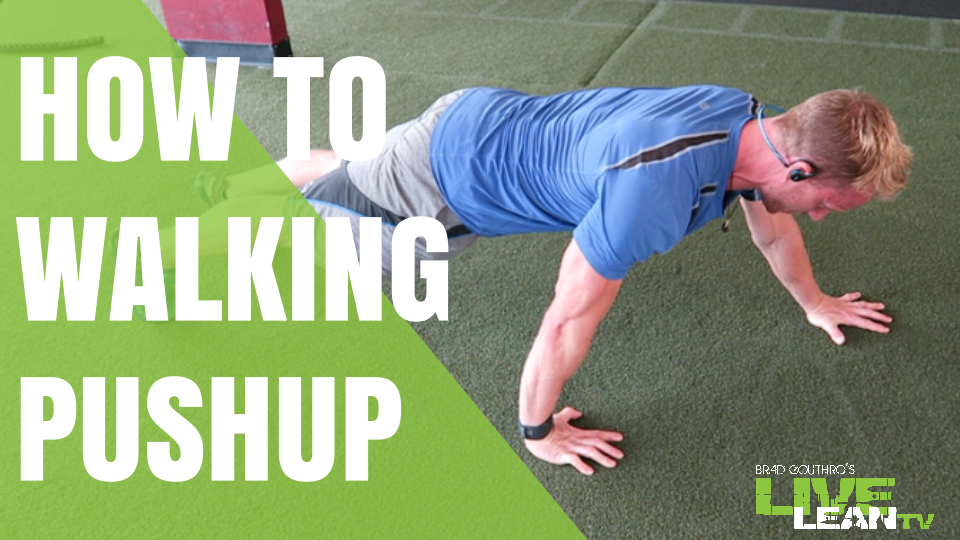 How To Do A Walking Staggered Pushup Exercise Video and Guide Live