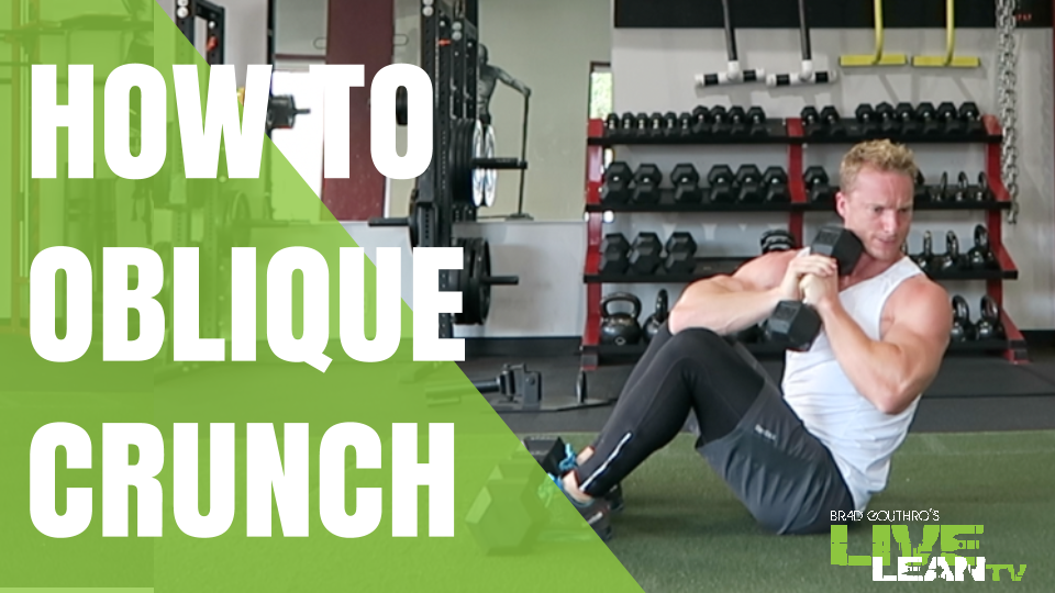 How To Do A Dumbbell Oblique Crunch Exercise Video and