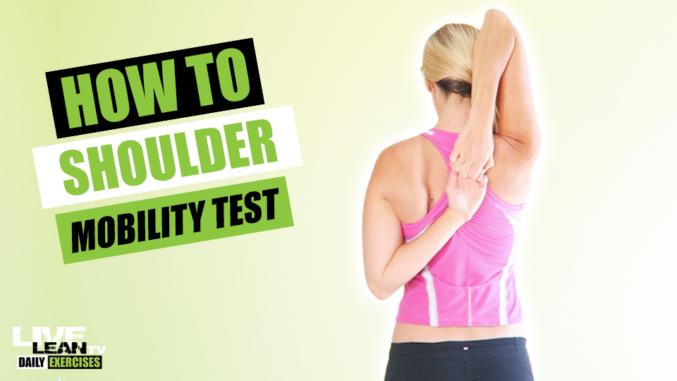 How To Do A SHOULDER MOBILITY TEST Exercise Demonstration Video and