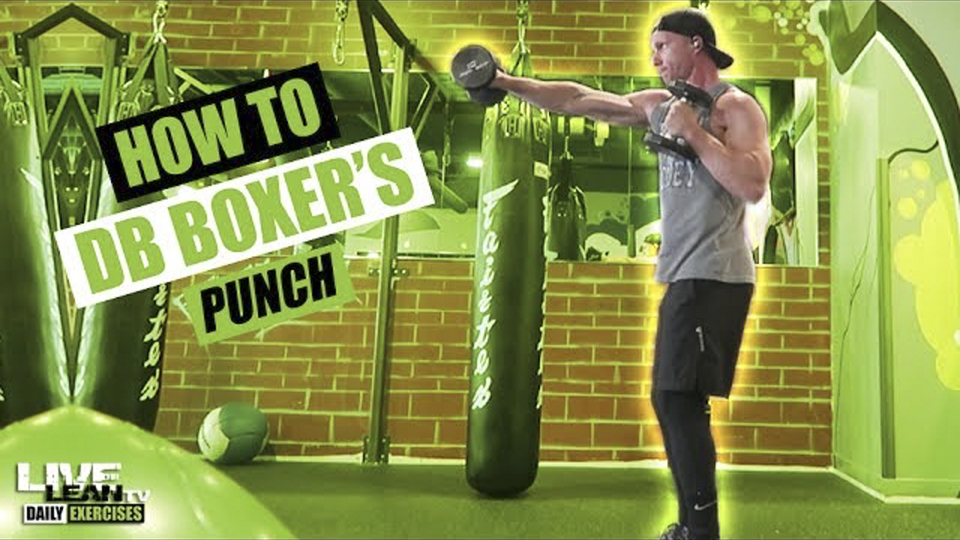 How To Do A DUMBBELL BOXER PUNCH Exercise Demonstration Video and