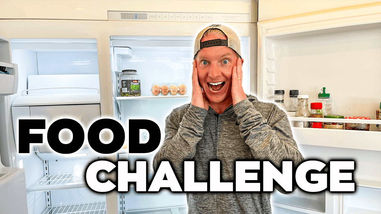 Cooking A Meal With Random Ingredients From An Almost Empty Fridge